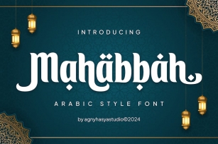 Mahabbah - Arabic Style Font Font Download