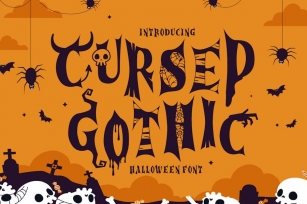 Cursed Gothic - Halloween Font Font Download