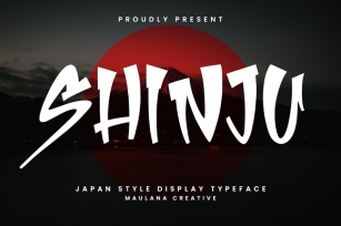 Shinju Display Japanese Handmade Font Typeface Font Download