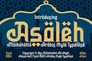 Asaleh - Arabic Style Typeface Font Download