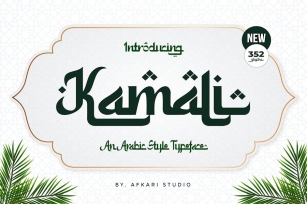 Kamali - An Arabic Style Typeface Font Download