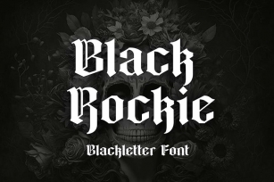 Black Rockie Blackletter Font Font Download