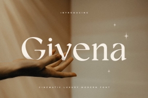 Givena - Cinematic Luxury Modern Font Font Download