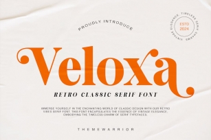 Veloxa - Retro Classic Serif Font Font Download