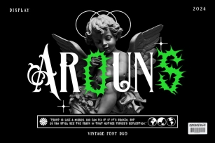 Arouns Blackletter Horror Duo Font Font Download