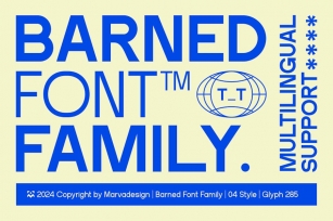 Barned - A Modern Family Sans Serif Font Font Download