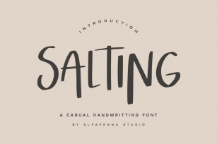 Salting Font Download