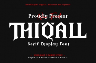 Thiqall - Serif Display Font Font Download