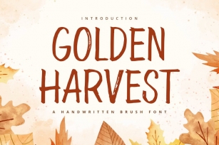 Golden Harvest Font Download