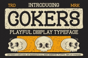 Cokers - Playful Display Typeface Font Download