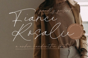 Fiance Rosalie - Modern Handwritten Font TT Font Download
