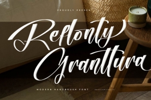 Reflonty Granttura Modern Handbrush Font Font Download