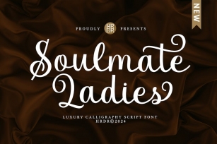 Soulmate Ladies - Luxury Calligraphy Script Font Font Download