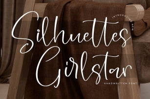Silhuettes Girlstar Modern Handwritten Font Font Download