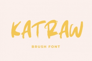 Katraw - Brush Font Font Download