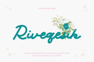 NCL Riveqesik - Casual Handwritten Monoline Font Font Download