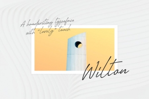 Wilton - Handwriting Typeface Font Download