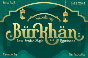 Burkhan - Arabic Style Typeface Font Download