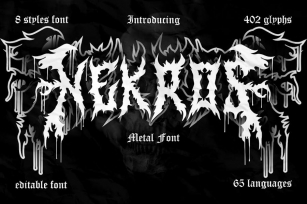 Nekros - Metal Font Font Download