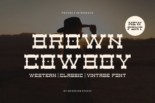 Brown Cowboy - Artdeco & Western Font Font Download