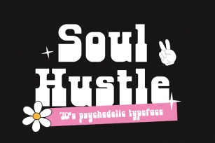 Soul Hustle - 1970's Psychedelic Typeface Font Download