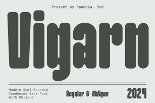 Vigarn - Modern Condensed Sans Font Download