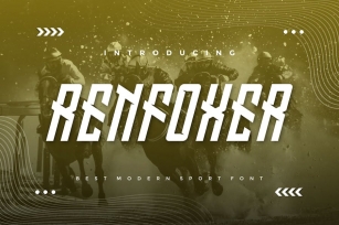 Renfoxer - Modern Sport Font Font Download
