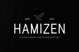 Hamizen - Simple & Modern Sans Serif Font Download
