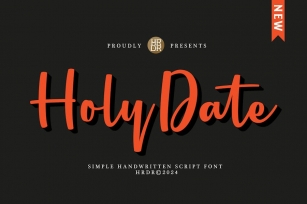 Holy Date - Elegant Handwritten Font Font Download