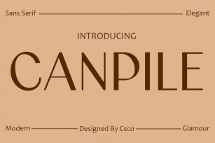Canpile â€“ Modern Font Font Download