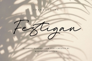 Festigan Business Handwritten Font Font Download