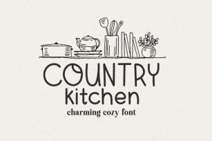 Country Kitchen Farmhouse Font Font Download