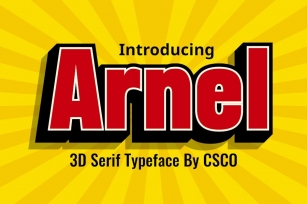 Arnel 3D Font Download