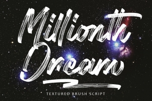 Millionth Dream - Textured Script Font Download