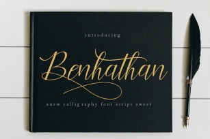 Benhathan Script Font Font Download