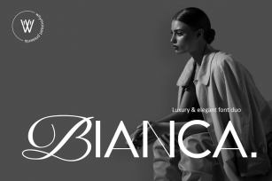 Bianca | Sans Script Font Duo Font Download