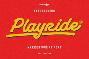 Playride - Font Vintage Script Font Download