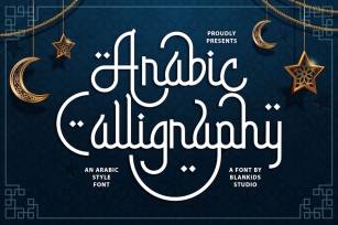 Arabic Calligraphy a Script Arabic Font Font Download