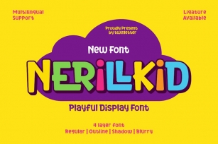 Nerillkid - Playful Display Font Font Download