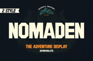 Nomaden - Adventure Display Font Font Download