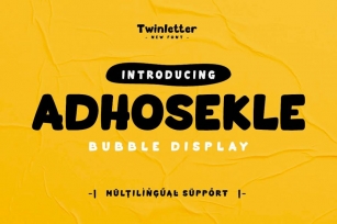 Adhosekle - Playful Display Font Font Download