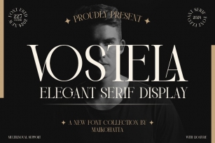 Vostela - Elegant Serif Display Font Download