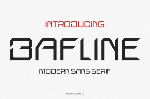 Bafline – Futuristic Sans Serif Font Download