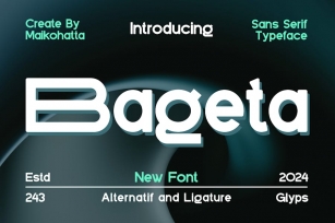 Bageta - Sans Serif Typeface Font Download