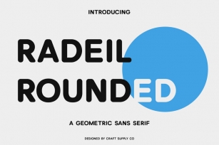 Radeil Rounded Font Download