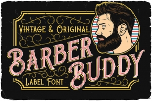 Barber Buddy Display Font Font Download