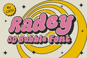 Radey 3D Font Download