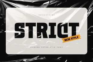 Strict - Modern Neo Brutalism Font Font Download