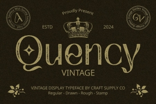 Quency Vintage Font Download