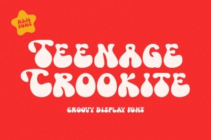 Teenage Crookite – Groovy Display Font Font Download